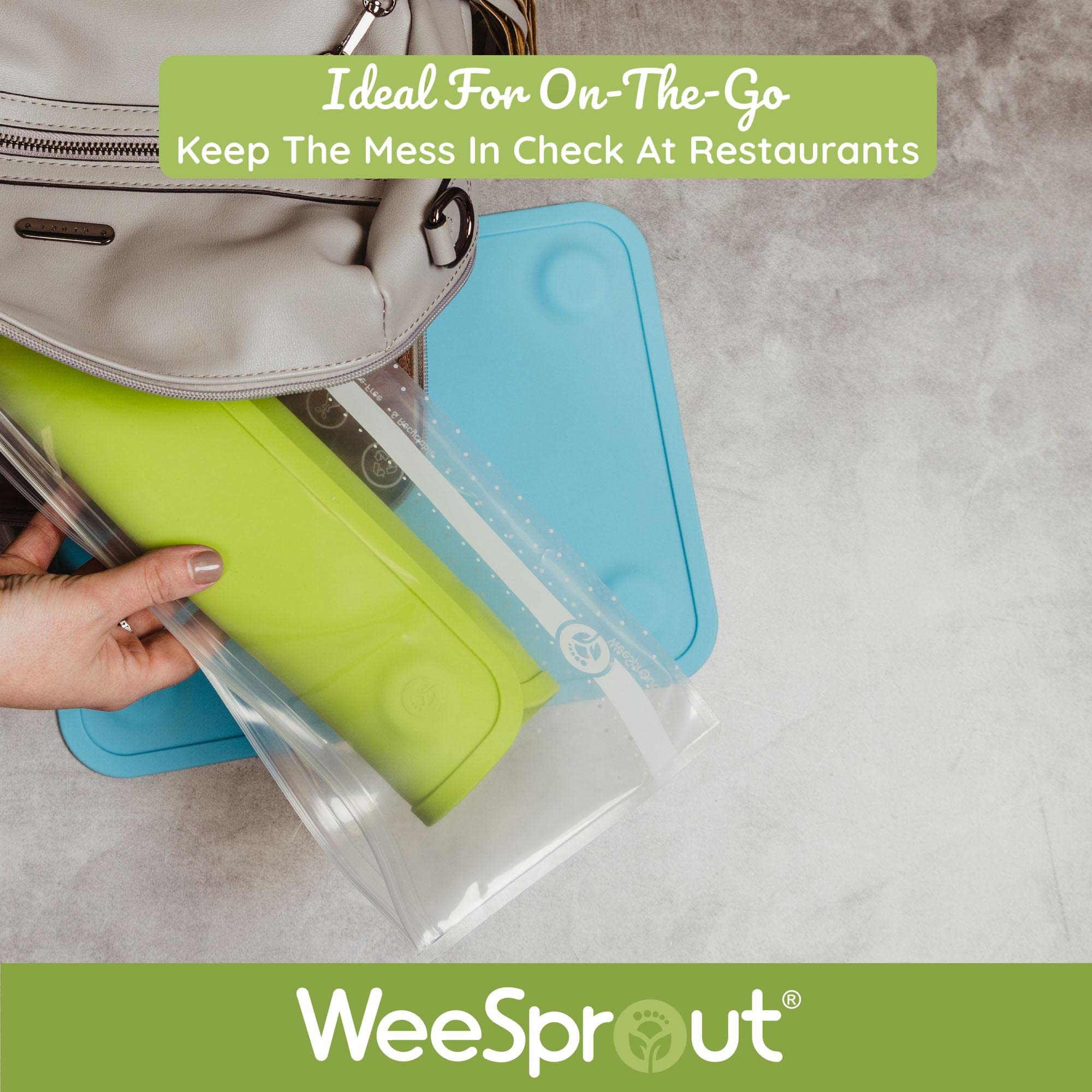 Amazon.com: WeeSprout Silicone Suction Placemats for Babies, Toddlers & Kids, Durable Food Grade ... | Amazon (US)