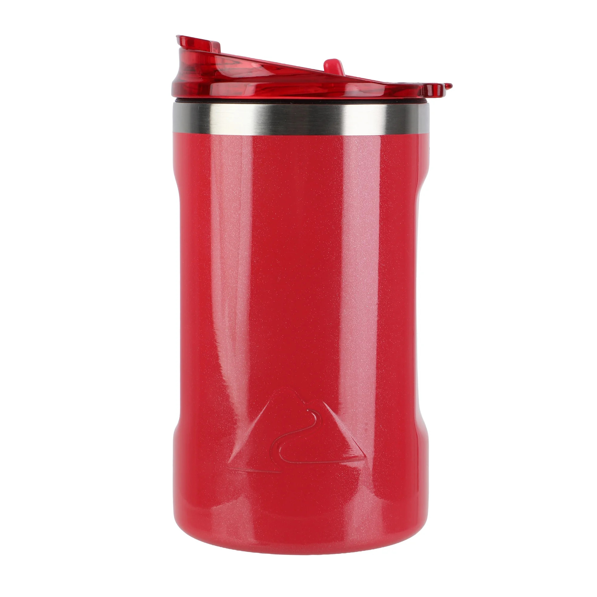 Ozark Trail 16oz Ceramic Lined Stainless Steel Can Tumbler with 2-in-1 Lid,Patriotic Red | Walmart (US)