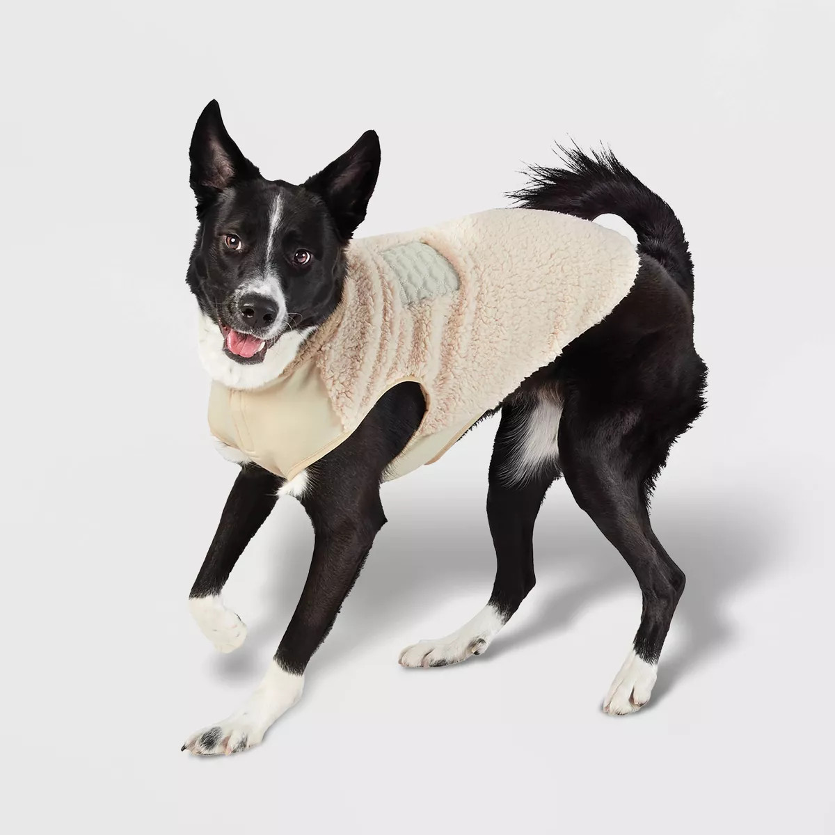 Faux Shearling Dog Vest - Cream - Boots & Barkley™ | Target