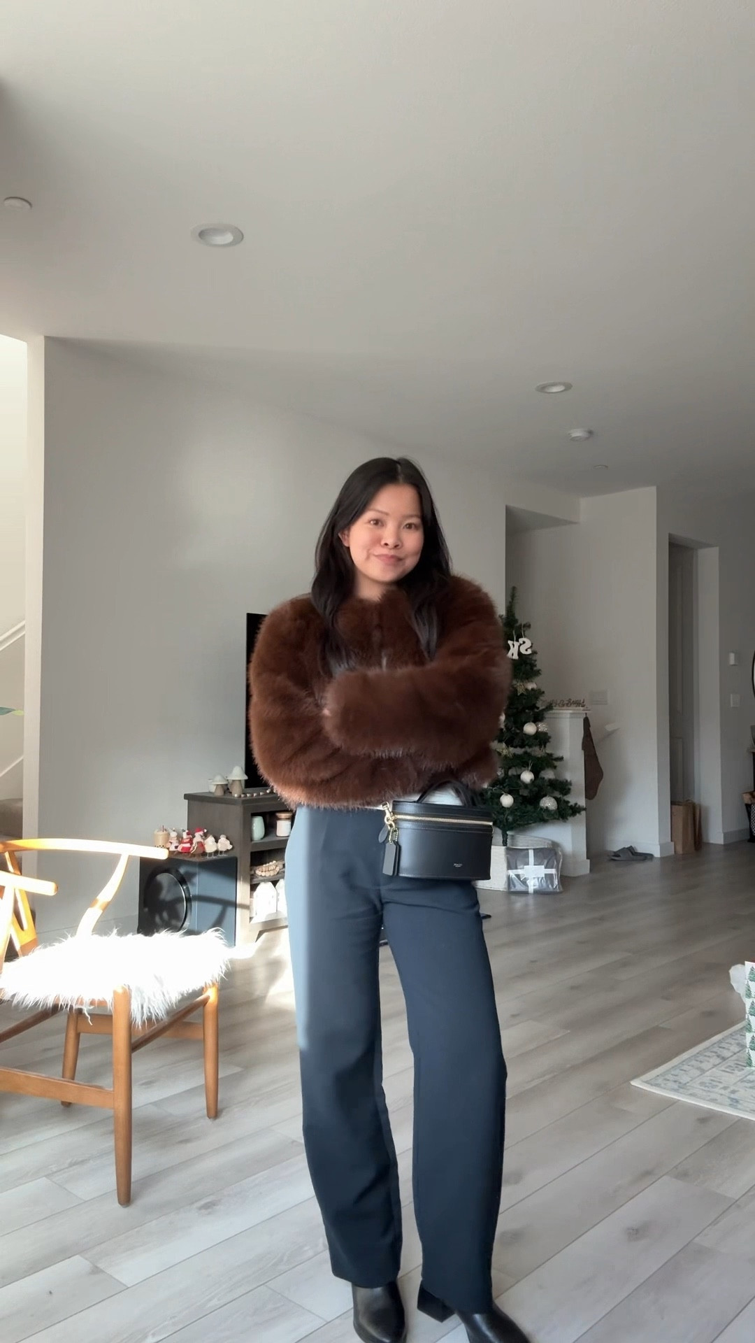 Outfit for company holiday party! 
Size XS in faux fur coat 




#LTKWorkwear #LTKootd #LTKHoliday