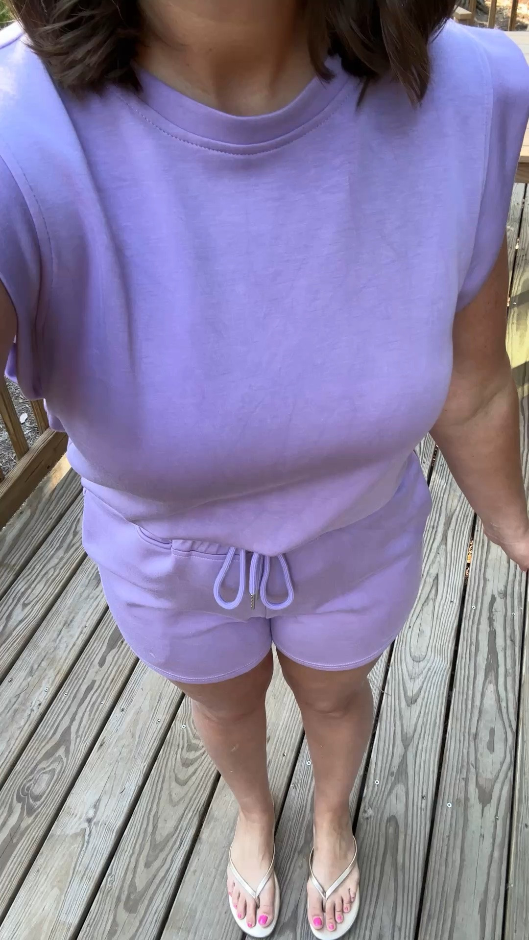 Comfy romper for breakfast & playground this morning 💜 had this for two years, washes well and super soft! 

TTS: medium

#LTKootd #LTKdayinmylife #LTKMidsize