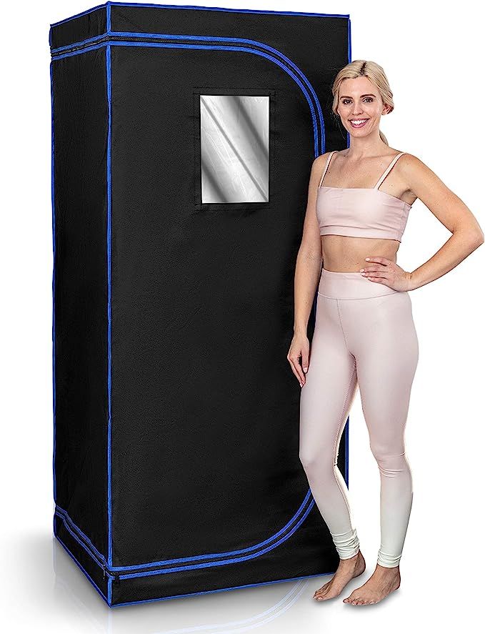 SereneLife Portable Full Size Infrared Home Spa| One Person Sauna | with Heating Foot Pad and Por... | Amazon (US)