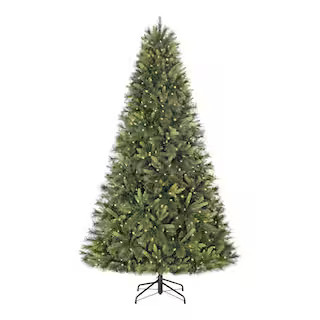 7.5 ft. Forest Pine LED Pre-Lit Artificial Christmas Tree T16 | The Home Depot