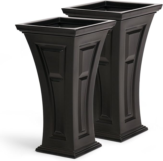 FCMP Outdoor Heritage Self-Watering Planter (2-Pack) – Set of 2 Large Planters for Porch, Patio... | Amazon (US)