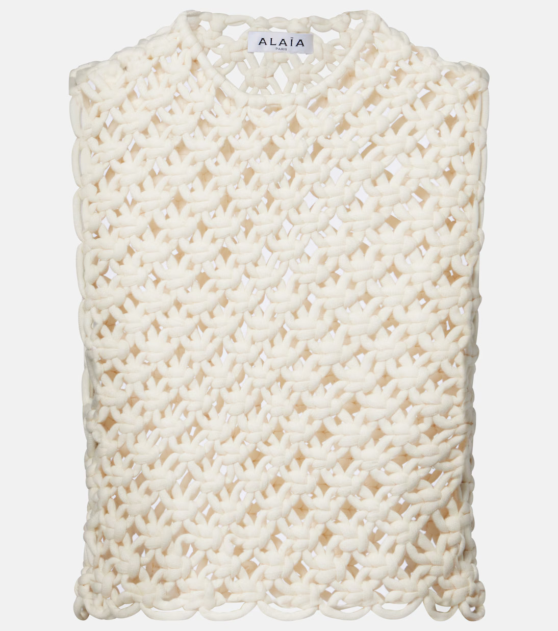 Open-knit cotton-blend top | Mytheresa (US/CA)