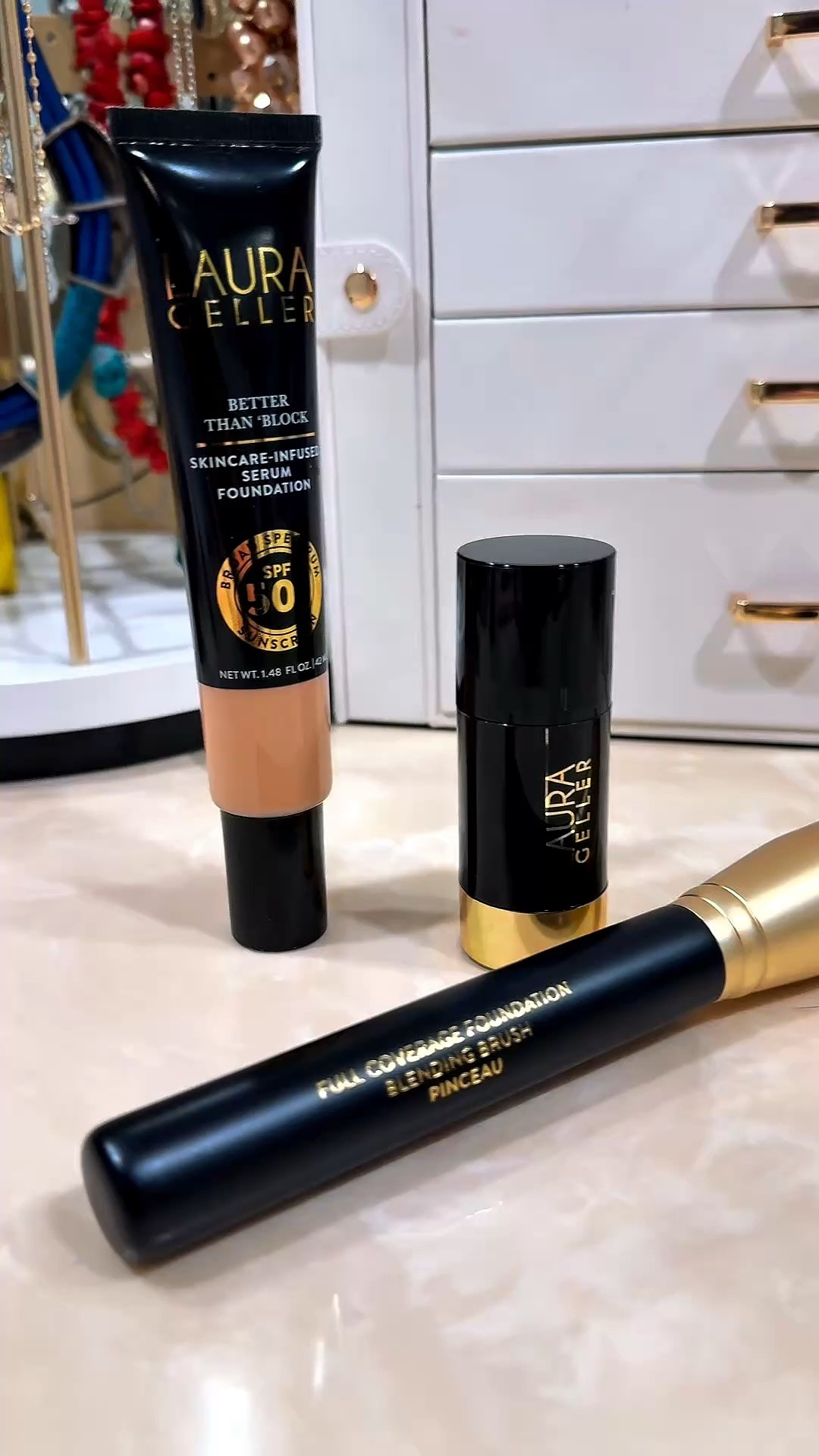 If you want that smooth, "your skin but better" look without heavy makeup, the Laura Geller Fresh-Faced Finish 3PC
Complexion Set is such a great place to start. This set is designed to give mature skin a soft, radiant finish without settling into fine lines or feeling cakey."
It's perfect for beginners because it simplifies your routine-everything works together to even out skin tone, blur impertections, and give you that healthy glow. love how lightweight it teels, especially if you're like me and used to avoid makeup or are just getting back into
Bonus: it's quick, easy, and looks natural in real life-not just on camera.
#Over50Beauty #MatureSkinMakeup
#NaturalMakeupLook #BeginnerMakeup #laurageller

#LTKBeauty #LTKmorningroutine #LTKOver40