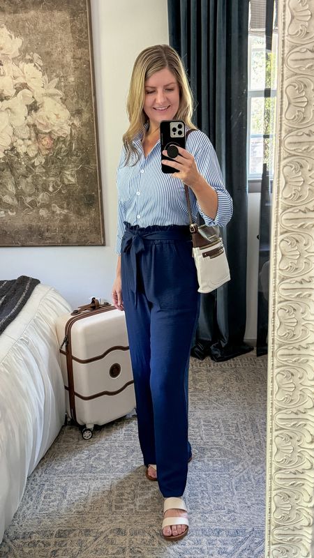 What I’m travel capsule packing for my summer trip to Europe on @walmartfashion #walmartpartner

These $20 breezy pants feel like pajamas! This $20 striped shirt is great for dressing up shorts or jeans too. I’ve had these sandals for a year - my feet never get tired walking miles in them. 
#walmartfashion #capsulewardrobe 


#LTKeurope #LTKtravel #LTKstyletip