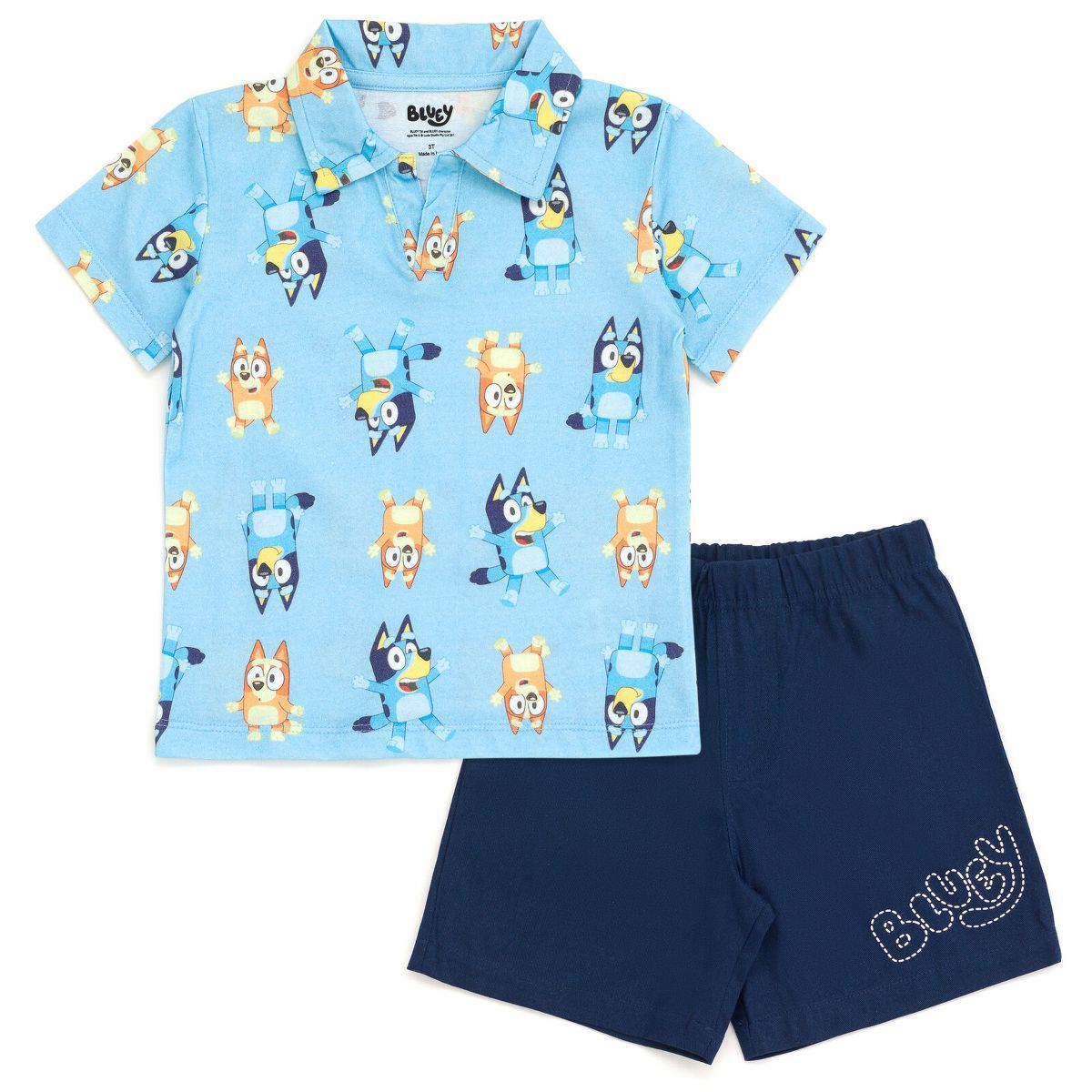 Bluey Bingo Polo Shirt and Shorts Toddler | Target