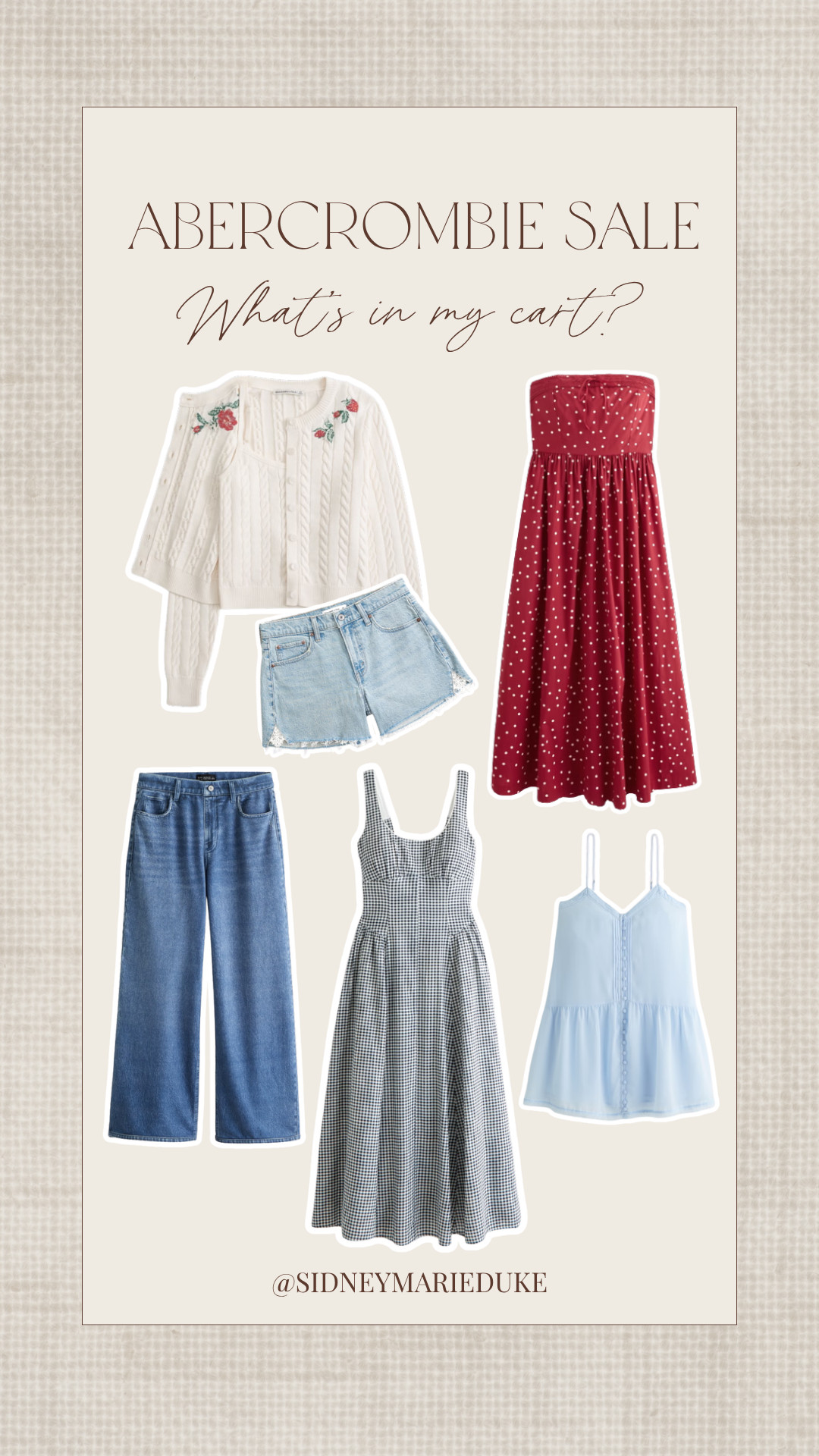 Abercrombie sale!!🚨

Here are some of my favorite finds🥰



Summer outfits, summer dresses, ootd, fashion, affordable, sale alert, seasonal, sidneymarieduke 

 #LTKootd #LTKSeasonal #LTKSaleAlert
