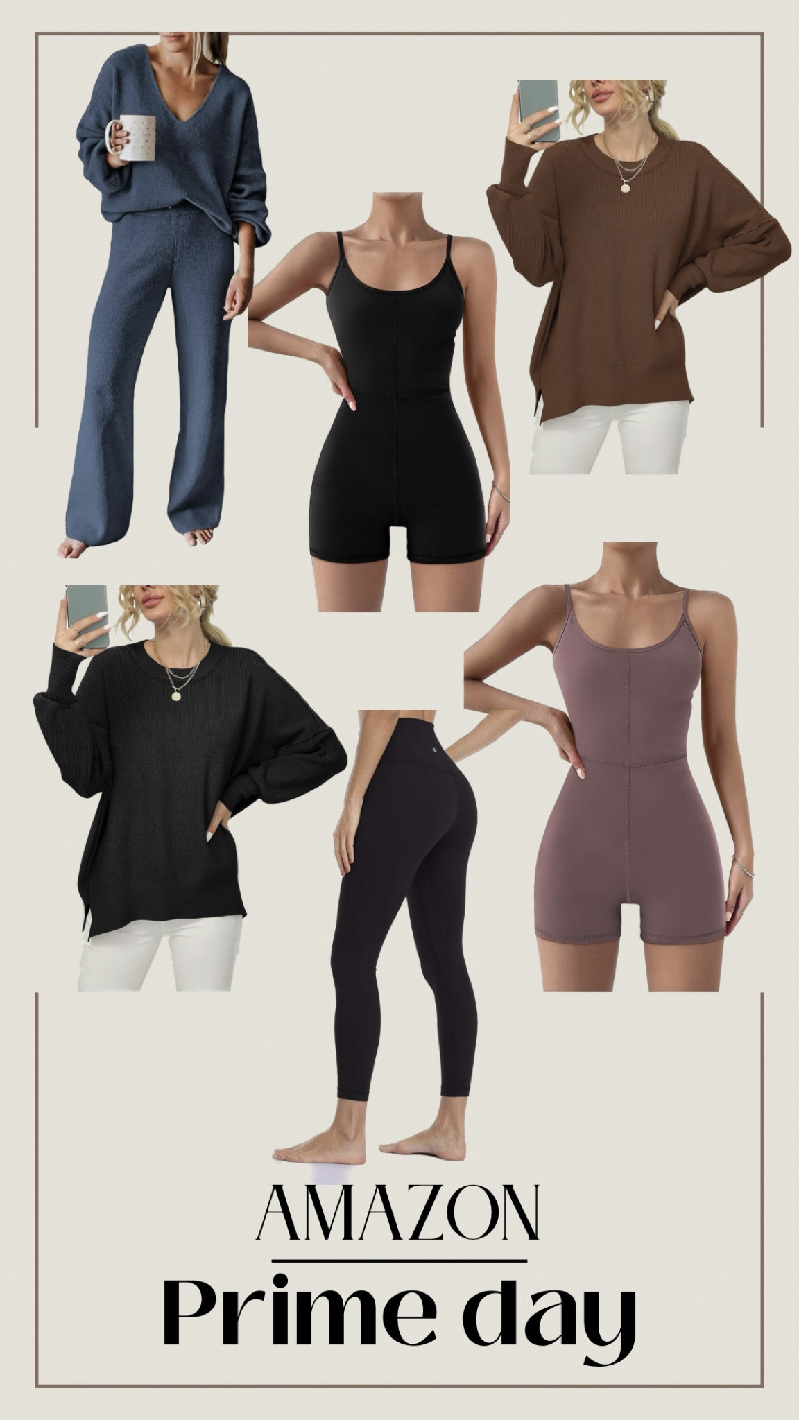My lounge wear holy grails. I own the romper in about every color at this point. The free people dupe sweaters are also incredible 🥰

Loungewear / sets 

#LTKGiftGuide #LTKfindsunder50 #LTKxPrime