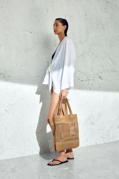 Tie-detail Beach Dress - White - Ladies | H&M US | H&M (US + CA)