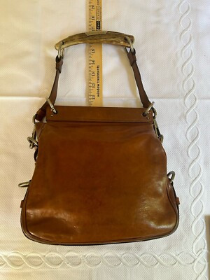 YSL Mombassa Brown Leather Bag By Tom Ford With Horn Handle Circa 2002  | eBay | eBay US