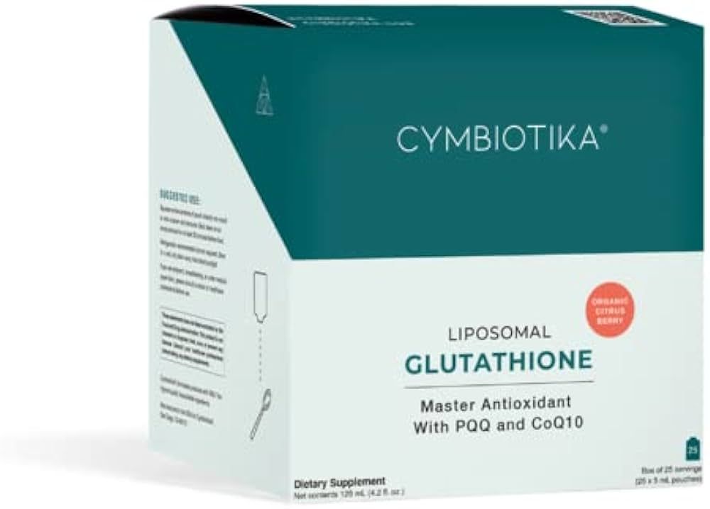 CYMBIOTIKA Liposomal Glutathione with PQQ & CoQ10, Reduced Glutathione 150 mg, Natural Antioxidan... | Amazon (US)