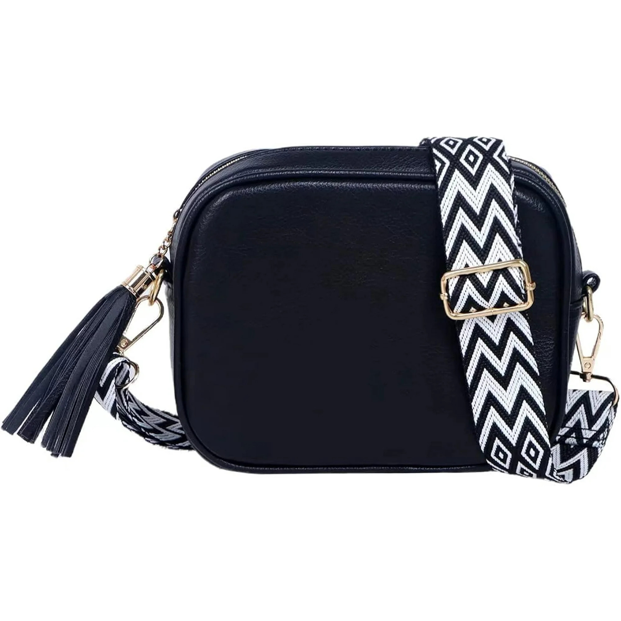 Cross Body Bag,Small PU Leather Shoulder Bag with Adjustable and Removable Wide Strap,Ladies Came... | Walmart (US)