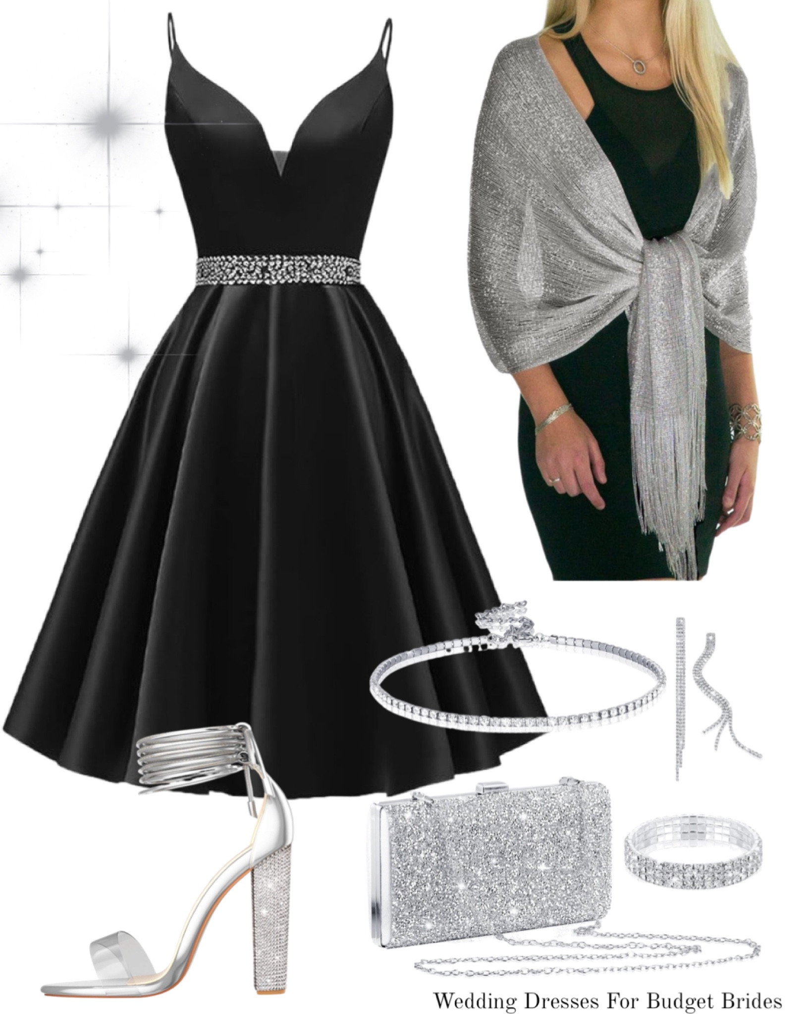 Black winter cocktail dress and silver accessories for a semi-formal wedding. 

Amazon dress. Fall wedding guest dress. Event dress. Wedding guest. Winter dresses. Semi formal dresses. Holiday dress. Winter party dress. Christmas party dress. Holiday party dress. Holiday photo shoot. Black dress. Midi dress. Winter wedding guest dress. Prom dress. Fall dress. Fall wedding. Amazon wedding guest dress. Cocktail party dress. Winter cocktail dresses. Rehearsal dinner guest dress. 

#LTKSeasonal #LTKwedding #LTKparties