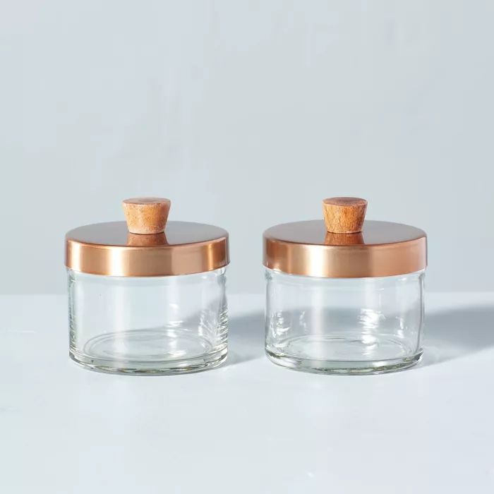 Glass Condiment Jar Set of 2 - Hearth & Hand™ with Magnolia | Target