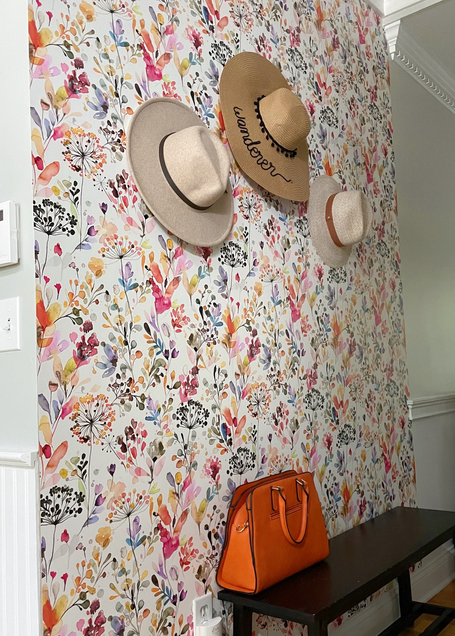 My wallpapered accent wall makes me happy 😃 

#LTKSeasonal #LTKitbag #LTKhome