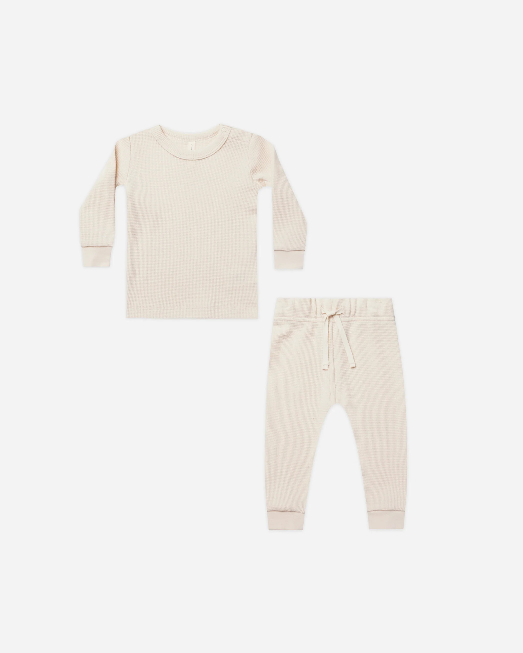 Waffle Top + Pant Set || Natural | Rylee + Cru