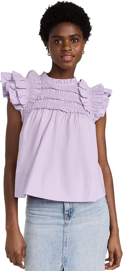 SEA Women's Flutter Sleeve Top | Amazon (US)