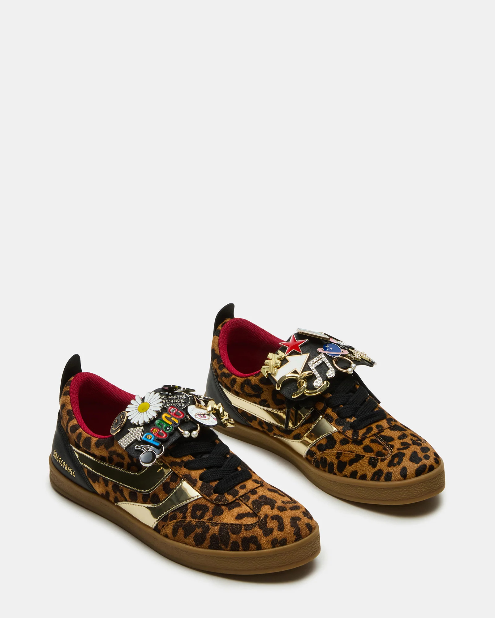 WYATT Leopard Lace-Up Low-Top Pin Women's Sneaker | Steve Madden (US)