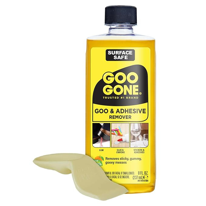 Goo Gone Original Liquid - 8 Ounce - Surface Safe Adhesive Remover Safely Removes Stickers Labels... | Amazon (US)