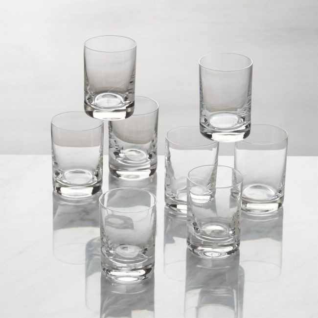 Bitty Bite Tall Glasses, Set of 8 | Crate & Barrel