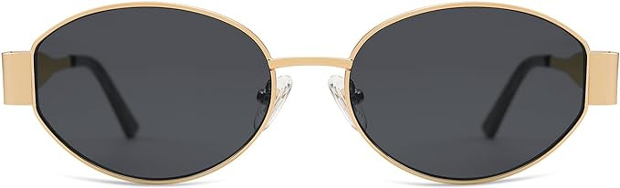 SOJOS Retro Oval Sunglasses for Women Trendy Sun Glasses Classic Shades UV400 Protection SJ1217 | Amazon (US)