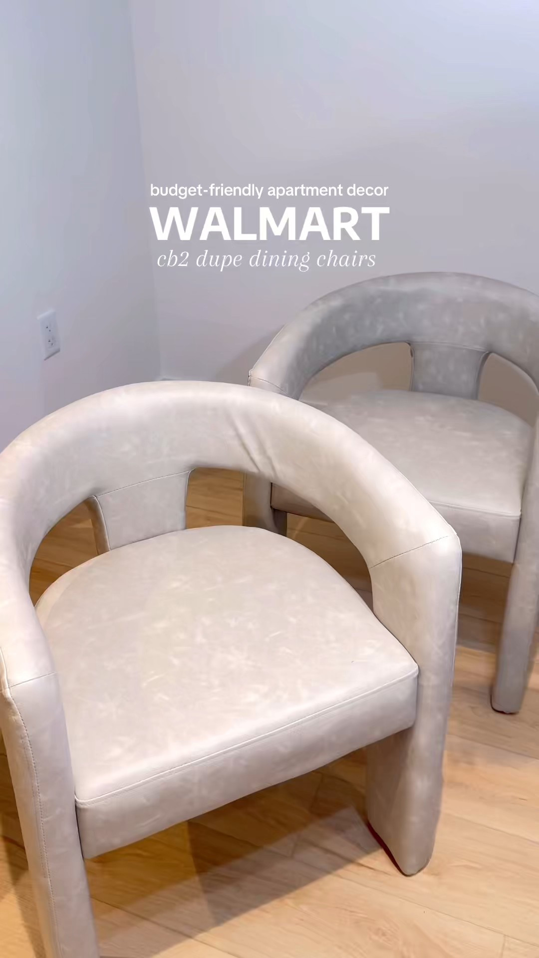 the perfect walmart home find .. cb2 dupe chairs?? yes please 🤭🤭

#LTKHome