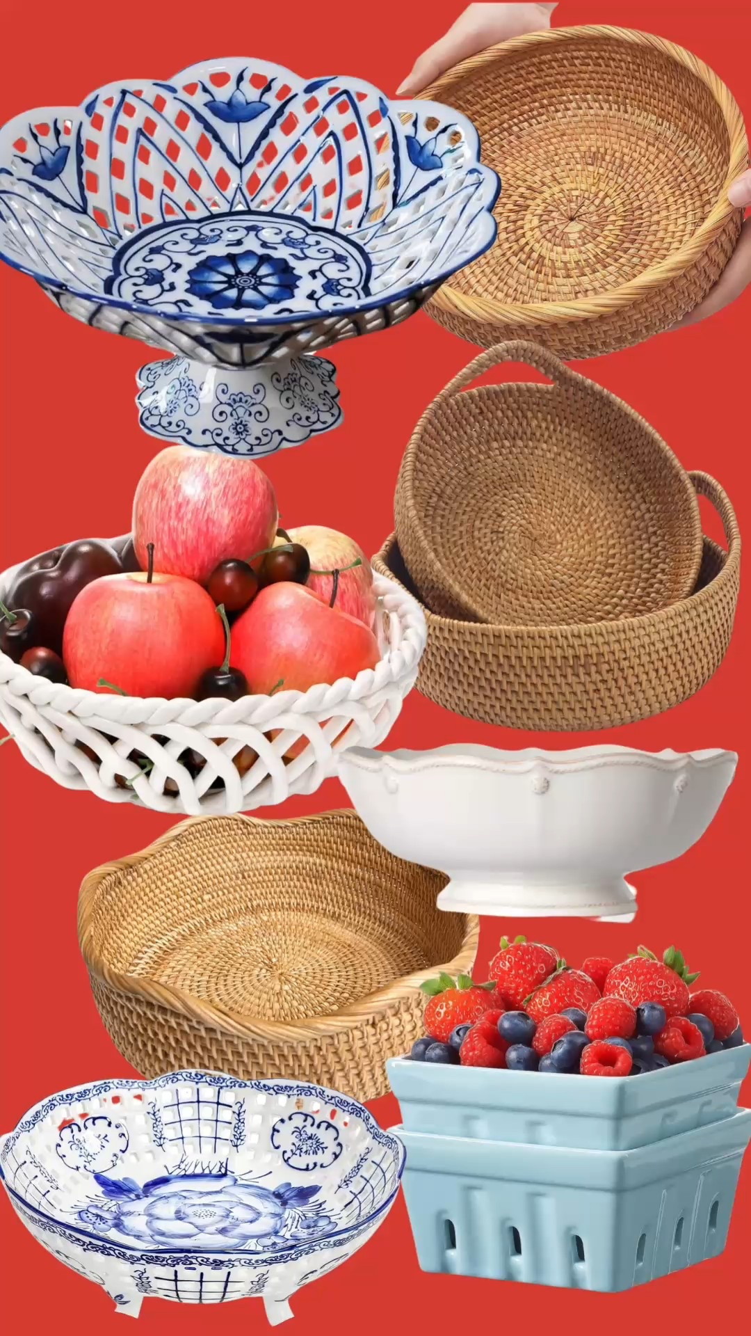 Fruit bowls for the kitchen counter — love all of these for a pretty way to display fruit and vegetables!

#LTKHome