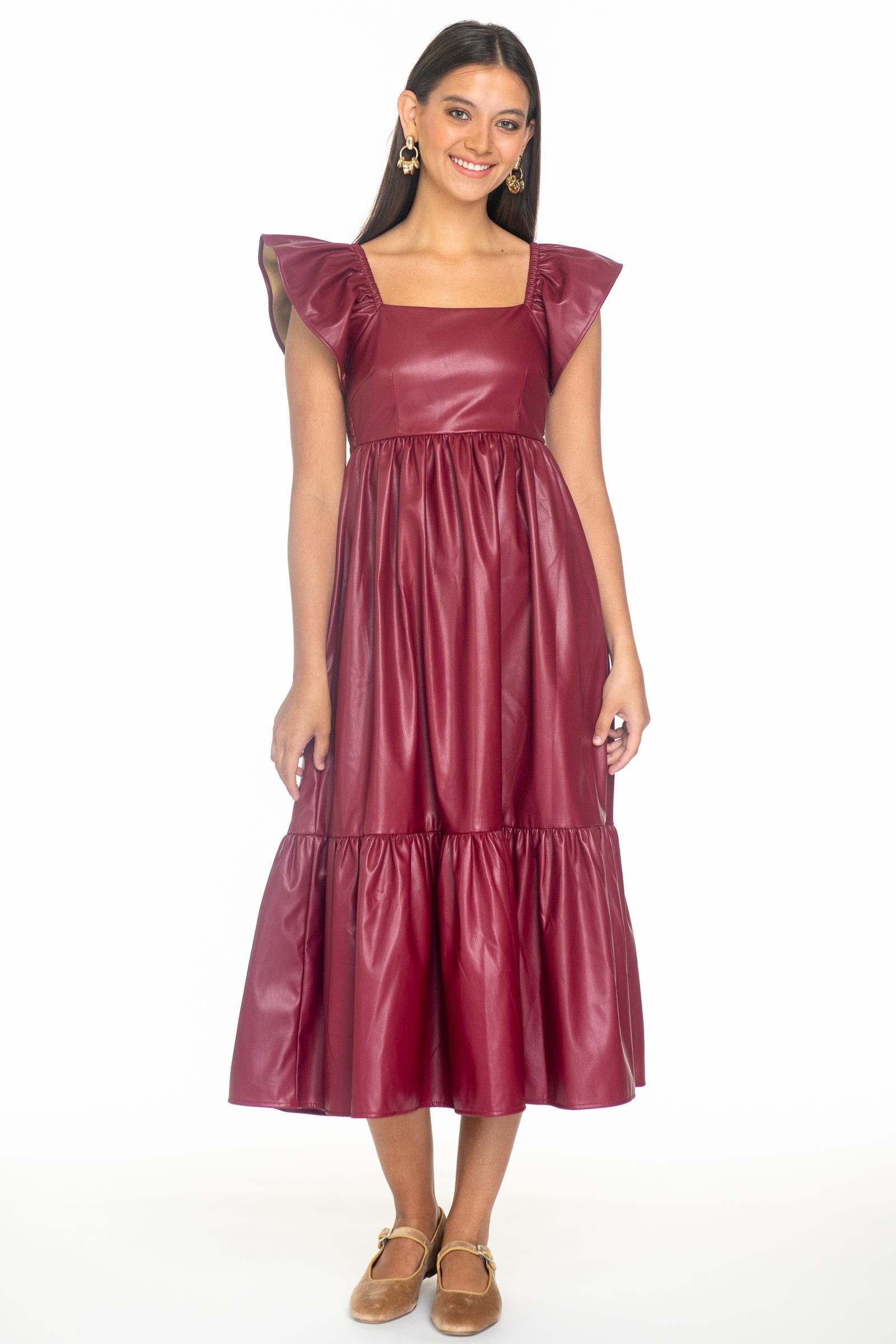 Brooke Dress in Berry | Olivia James The Label