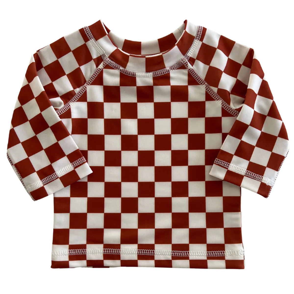 Stracciatella Checkerboard / Maui Rashguard / UPF 50+ | SpearmintLOVE