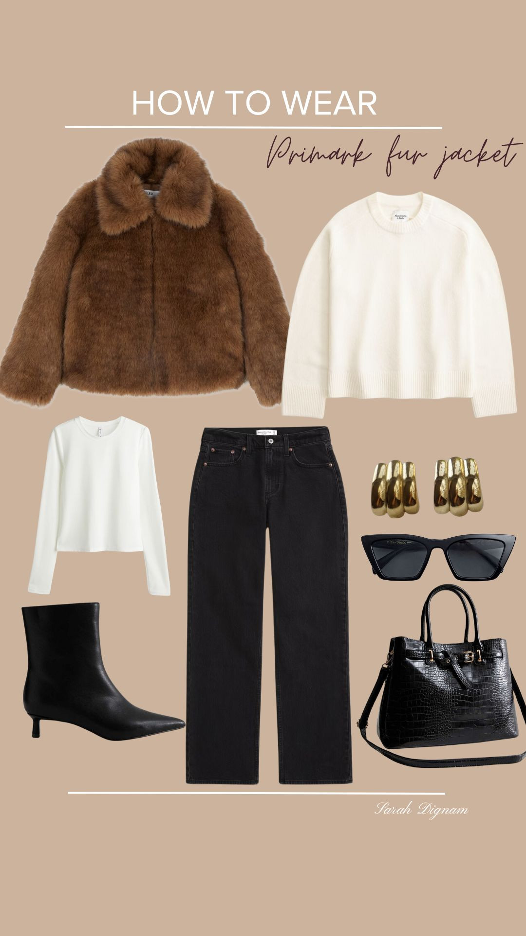 Primark Faux Fur jacket styling - LOOK 1  

 #LTKuk #LTKeurope #LTKworkwear