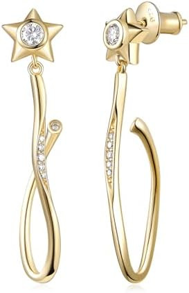Moissanite Stars Long Dangle Earrings for Women, Novelty Design, Really Authentic Solid 925 Sterl... | Amazon (US)