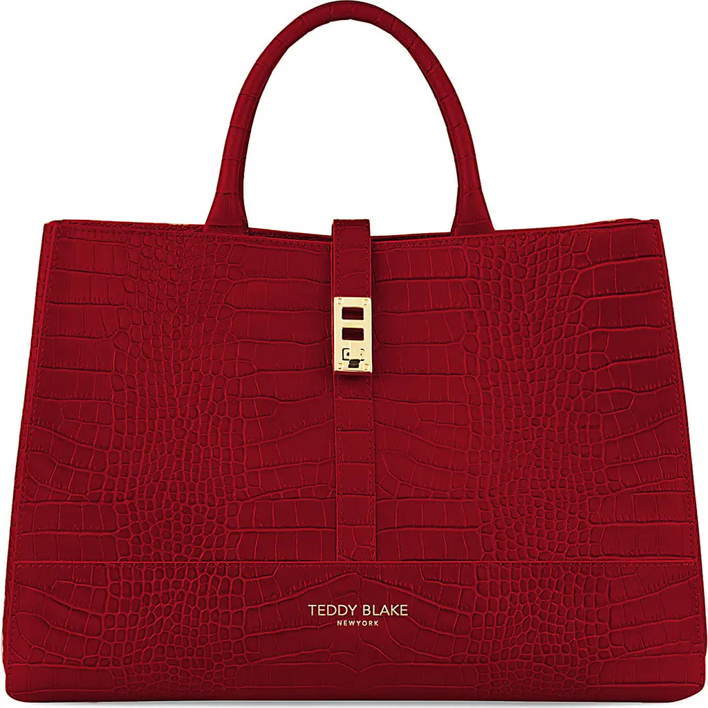 Teddy Blake Lola Croco 15" in Dark Red at Nordstrom | Nordstrom
