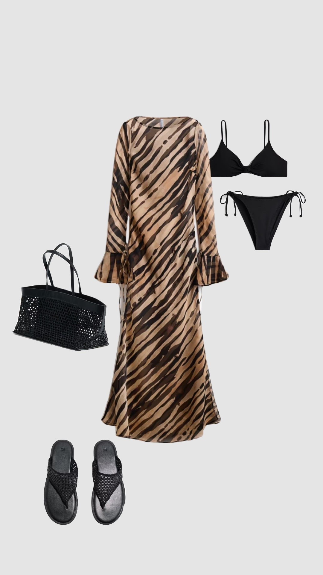 Beach club party 🫶🏻🌞

• Ibiza outfits womens vacation outfit pool party beach cover up black bikini mesh bag Greece Mykonos boat party outfits 2026 festival outfit summer dresses zebra chiffon dress mesh beach shopper bag •

#LTKsummer #LTKfestival #LTKtravel