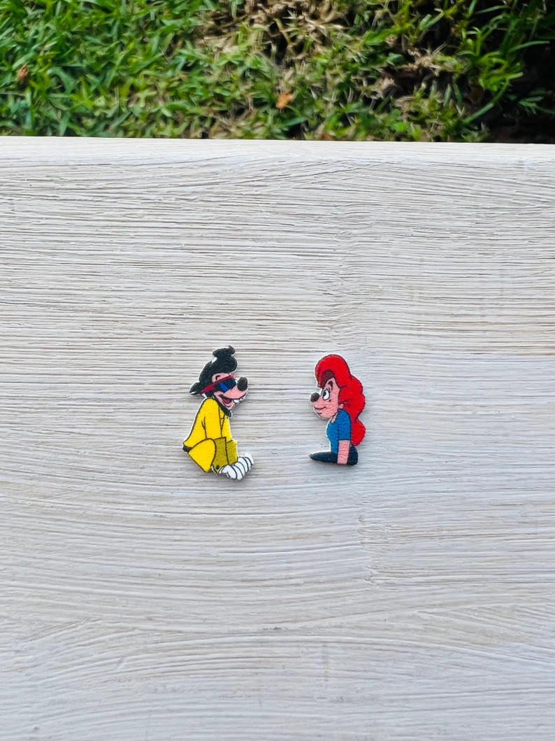 Max as Powerline Earrings: A Goofy Movie, 90s Disney, Handmade Nickel Free Studs - Etsy | Etsy (US)