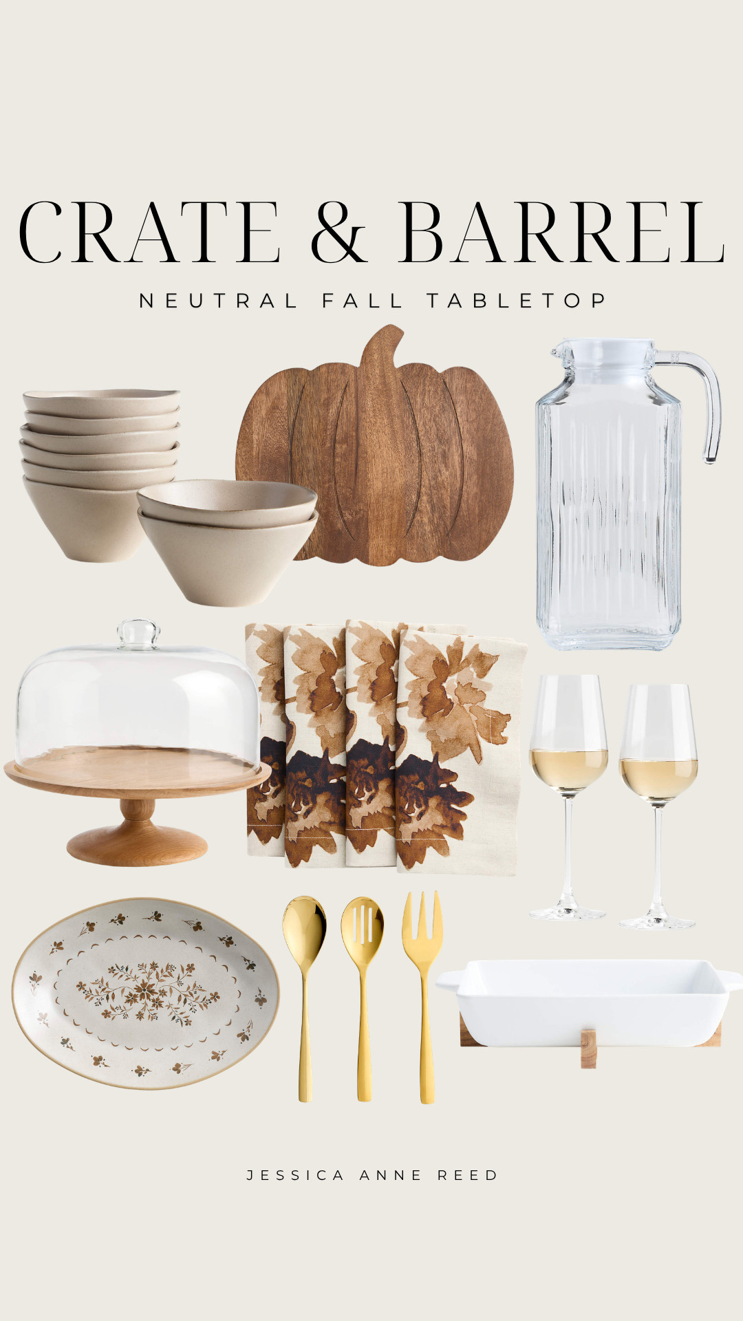 🤎 Neutral tabletop decor that makes your home feel instantly elevated! Loving these timeless Crate & Barrel finds for creating a warm, organic modern tablescape for fall and beyond. Think earthy textures, neutral dinnerware, beautiful serving pieces, and those little details that give your dining table a designer look. 🍂✨

#CrateAndBarrel #NeutralHomeDecor #TabletopDecor #FallTablescape #FallHomeDecor #OrganicModern #NeutralDecor #DiningRoomDecor #FallHomeInspo #LTKHome
 

 #LTKSeasonal #LTKHome