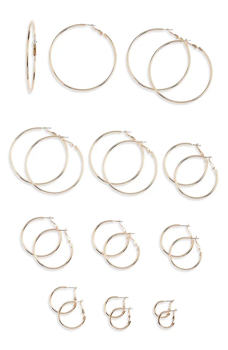 Hoops for Days 11-Pack Hoop Earrings | Nordstrom