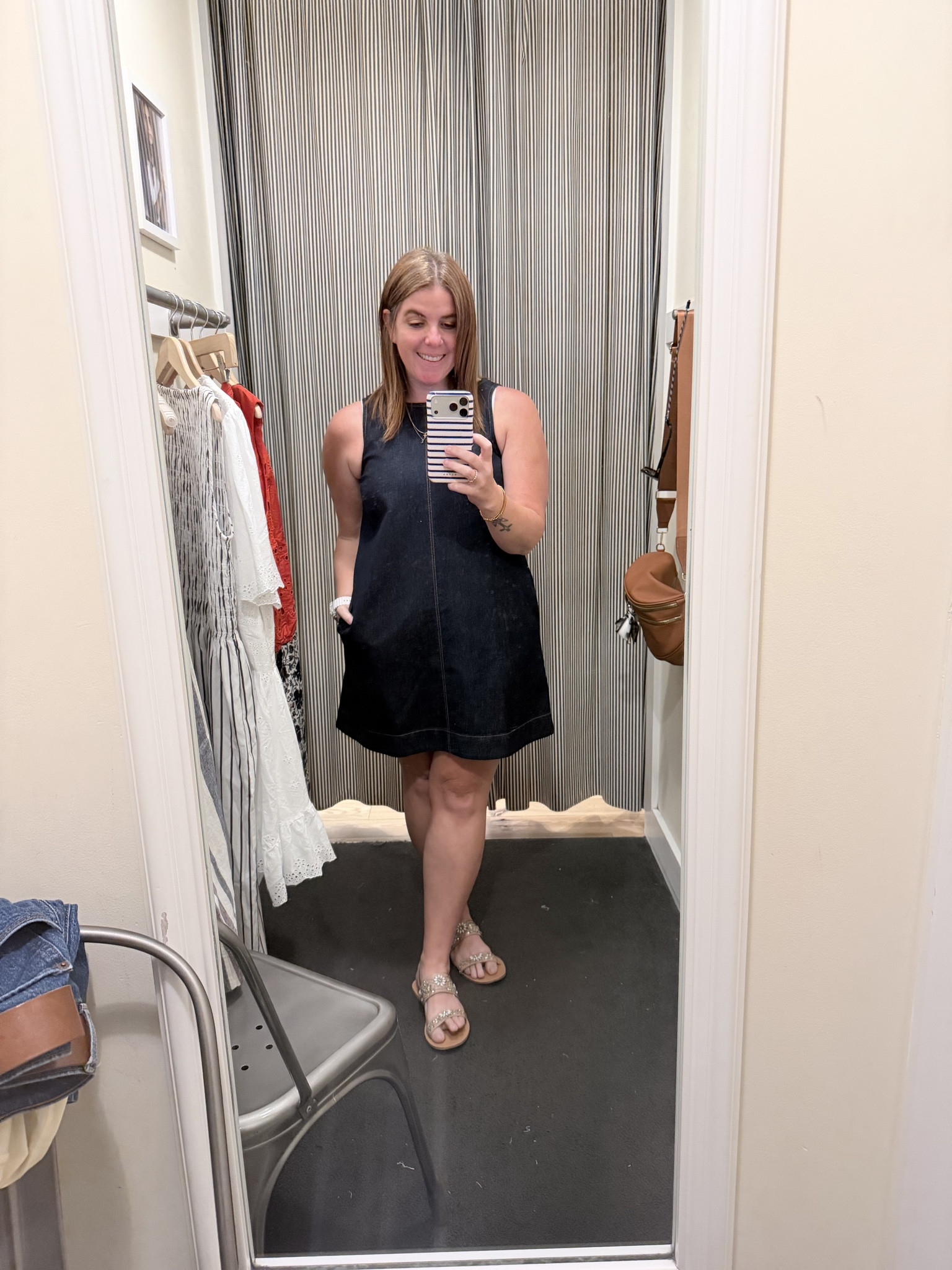 I am always on the hunt for a good denim dress and this one is a current favorite! The shift dress is a classic style and the lightweight denim is so good! The dress runs TTS and is perfect to dress up or down! 

#LTKOver40 #LTKSeasonal #LTKootd