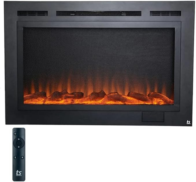 Touchstone 80048 - Forte Anti-Glare Screen-Front Electric Fireplace - 40 Inch Wide/26.5 Inch High | Amazon (US)