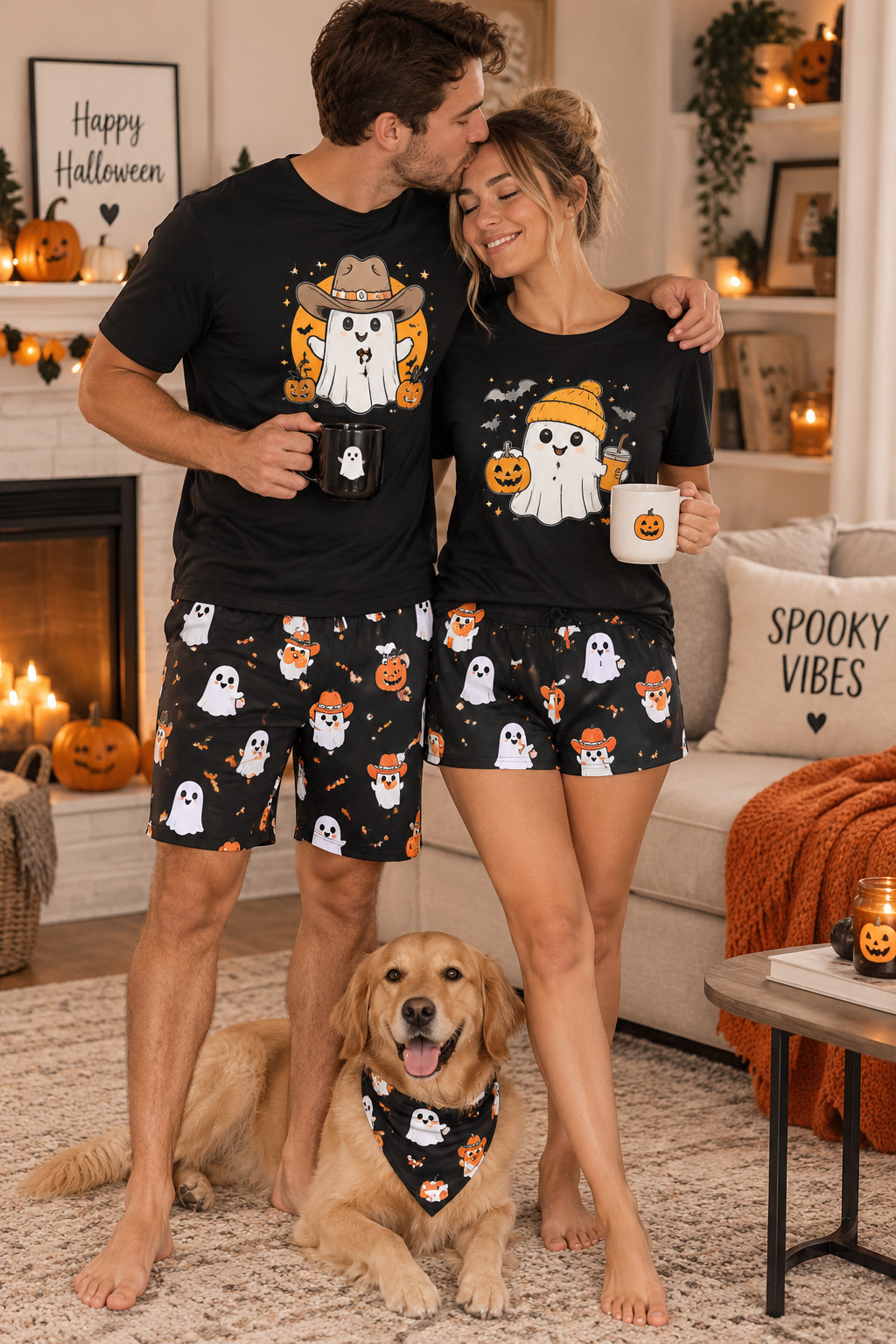 Matching Halloween PJs for couples are officially one of my favorite Amazon finds. 🧡👻 These black ghost graphic tops with coordinating Halloween print shorts are playful without looking too costume-y. Such a cute idea for Halloween movie night, pumpkin carving, couples photos, Halloween morning, or just having a cozy spooky-season night at home together.
#CouplesHalloweenPajamas #MatchingPajamas #HalloweenPJs #AmazonHalloween #CouplesHalloween #HalloweenCoupleOutfit #MatchingCouplePajamas #SpookySeason #HalloweenNight #AmazonFinds #CozyCoupleStyle #HalloweenIdeas 

 #LTKSeasonal #LTKU #LTKSaleAlert