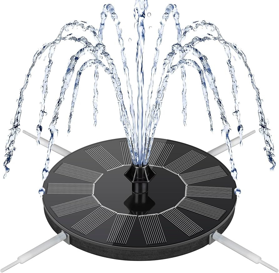 Mademax Solar Bird Bath Fountains, Upgrade 1.4W Solar Fountain Pump with 8 Nozzles & 4 Brackets, ... | Amazon (US)
