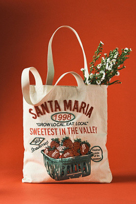 Graphic Beaded Canvas Tote Bag | Anthropologie (US)