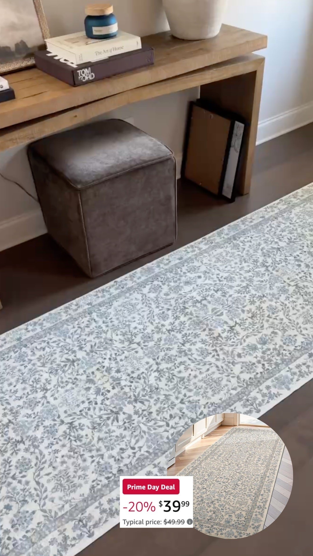 The width of this rug made the room double in size! It’s washable, beautiful and on SALE for prime day!

•
•
Entryway decor styling, entryway tables, area rugs, summer decorating, #founditonamazon @amazon

#LTKHome #LTKSaleAlert