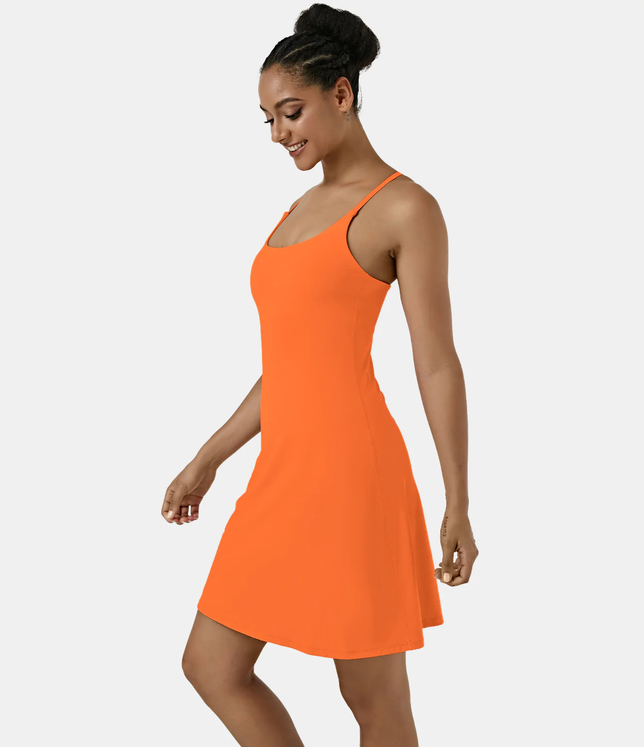 Halara Everyday Cloudful™ Air Backless 2-in-1 Activity Dress-Euphoria Air-Longer Dress & Adjustable  | HALARA