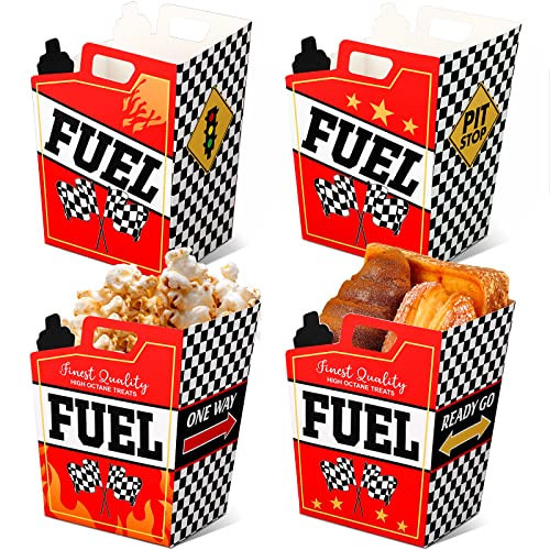 Colarr 12 Pcs 7.1'' x 5.5'' Themed Centerpieces Bucket Birthday Party Decoration Table Decor Party Favors Party Supplies Favors Bucket Centerpiece (Racing Style) | Amazon (US)