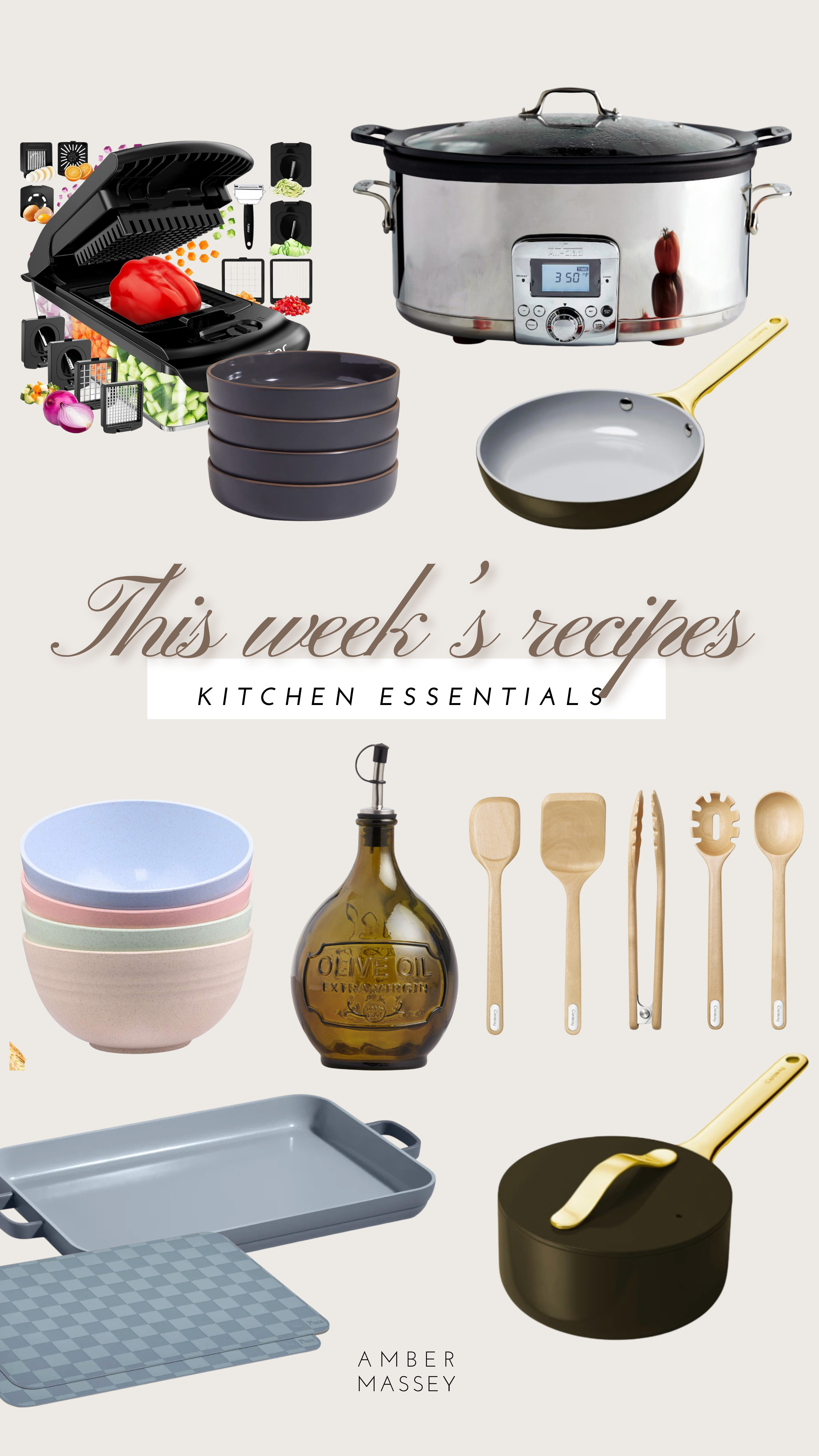 this weeks recipes - kitchen essentials!

kitchen finds, cooking essentials, kitchen favorites 

 

#LTKfoodie #LTKFindsUnder50 #LTKFindsUnder100