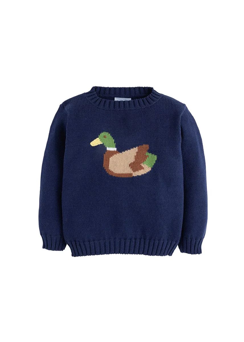 Intarsia Sweater - Mallard | Little English
