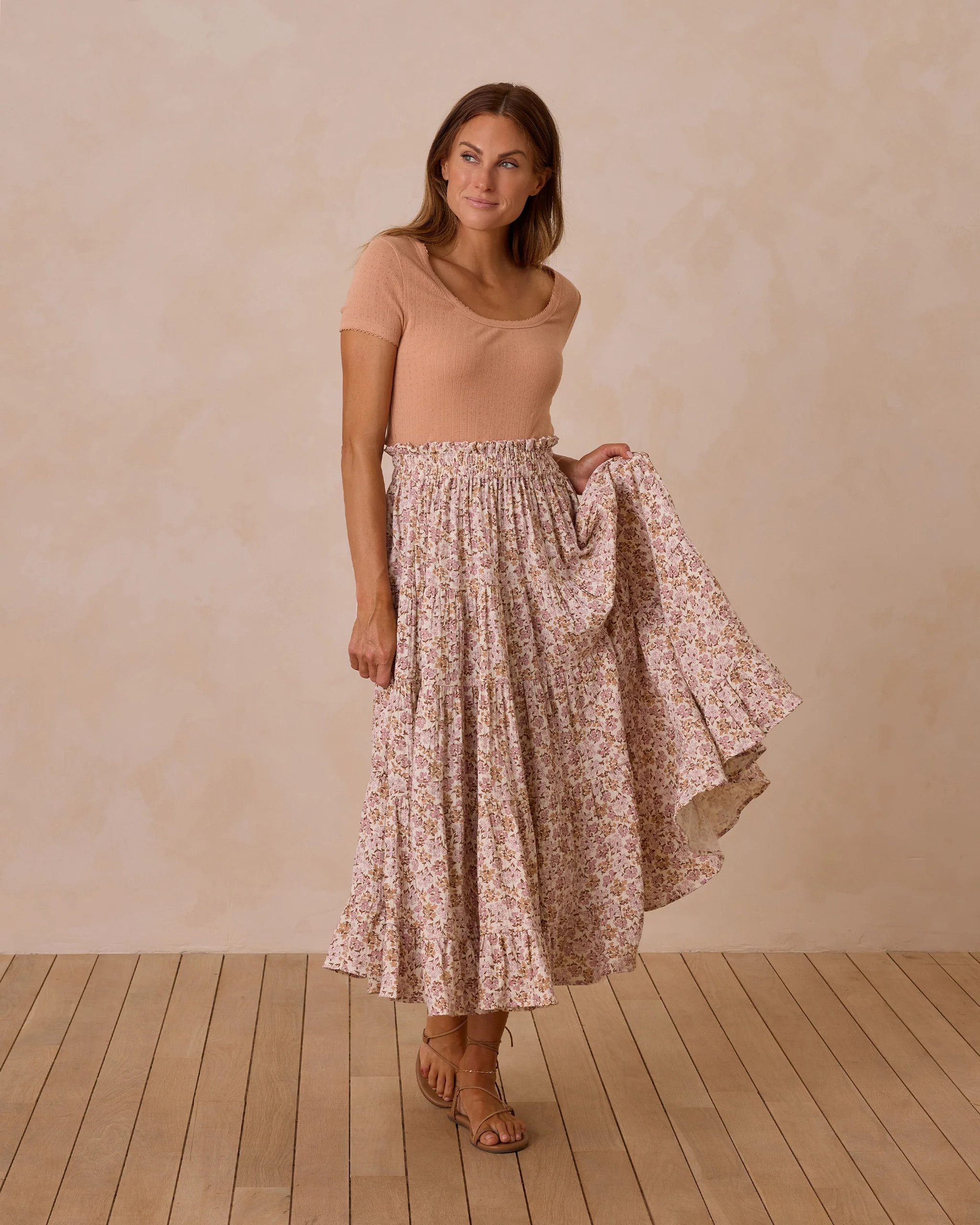 Ruffle Tiered Maxi Skirt | Wildflower | Rylee + Cru