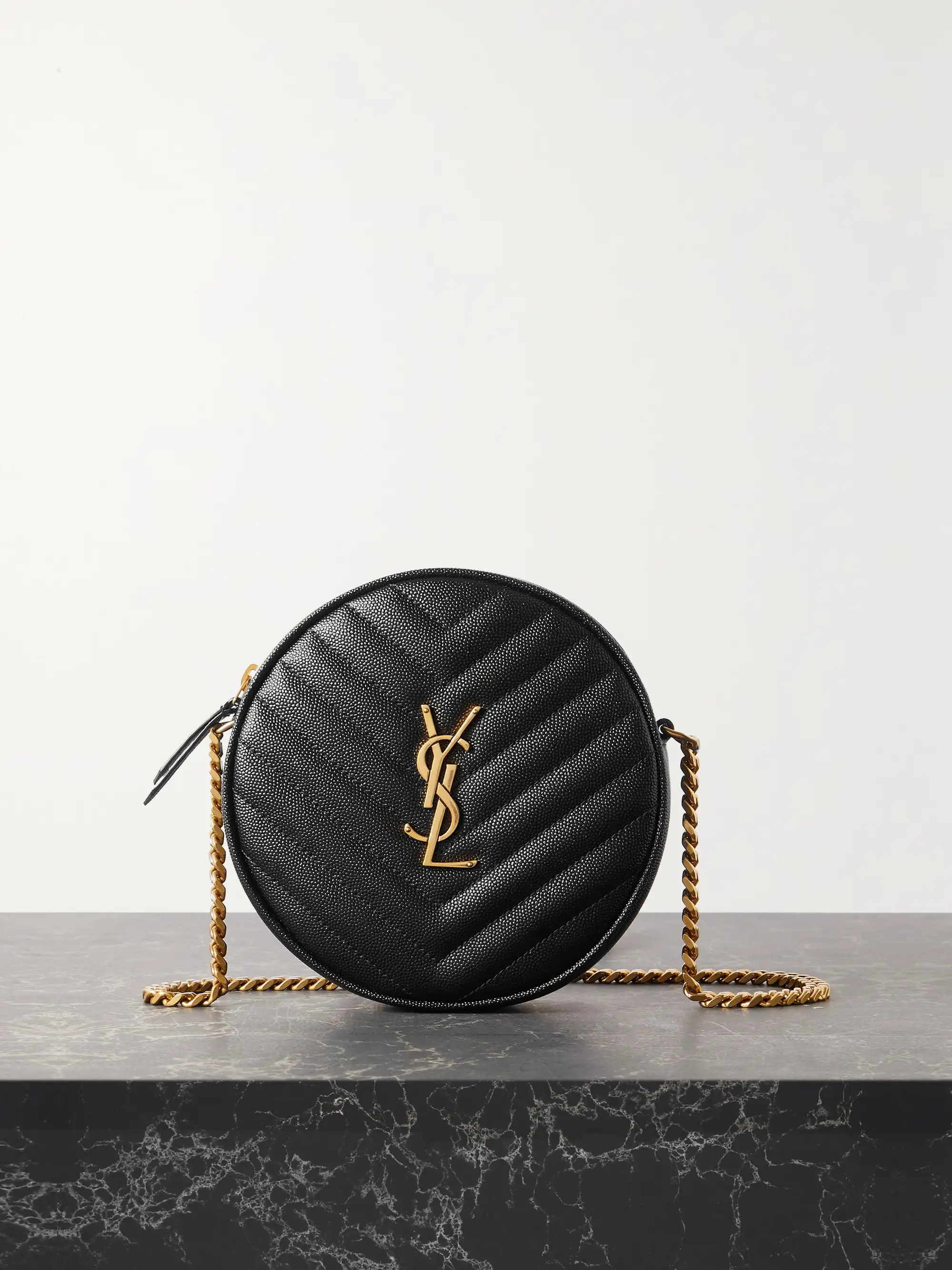 Vinyle quilted textured-leather shoulder bag | NET-A-PORTER (UK & EU)